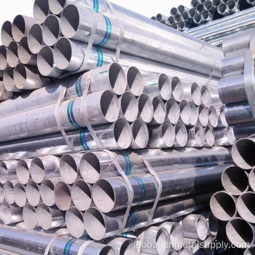 Galvanized Steel Pipe ASTM A53 BS 1387 Hot Dip Galvanized Pipe Factory